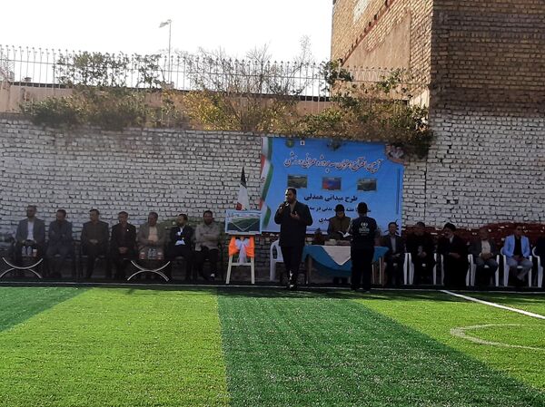 افتتاحیه زمین چمن مصنوعی در دبستان فطرت