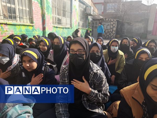 مراسم شهادت حضرت زهرا در دبستان شهید فیاض‌بخش ناحیه ۵ مشهد