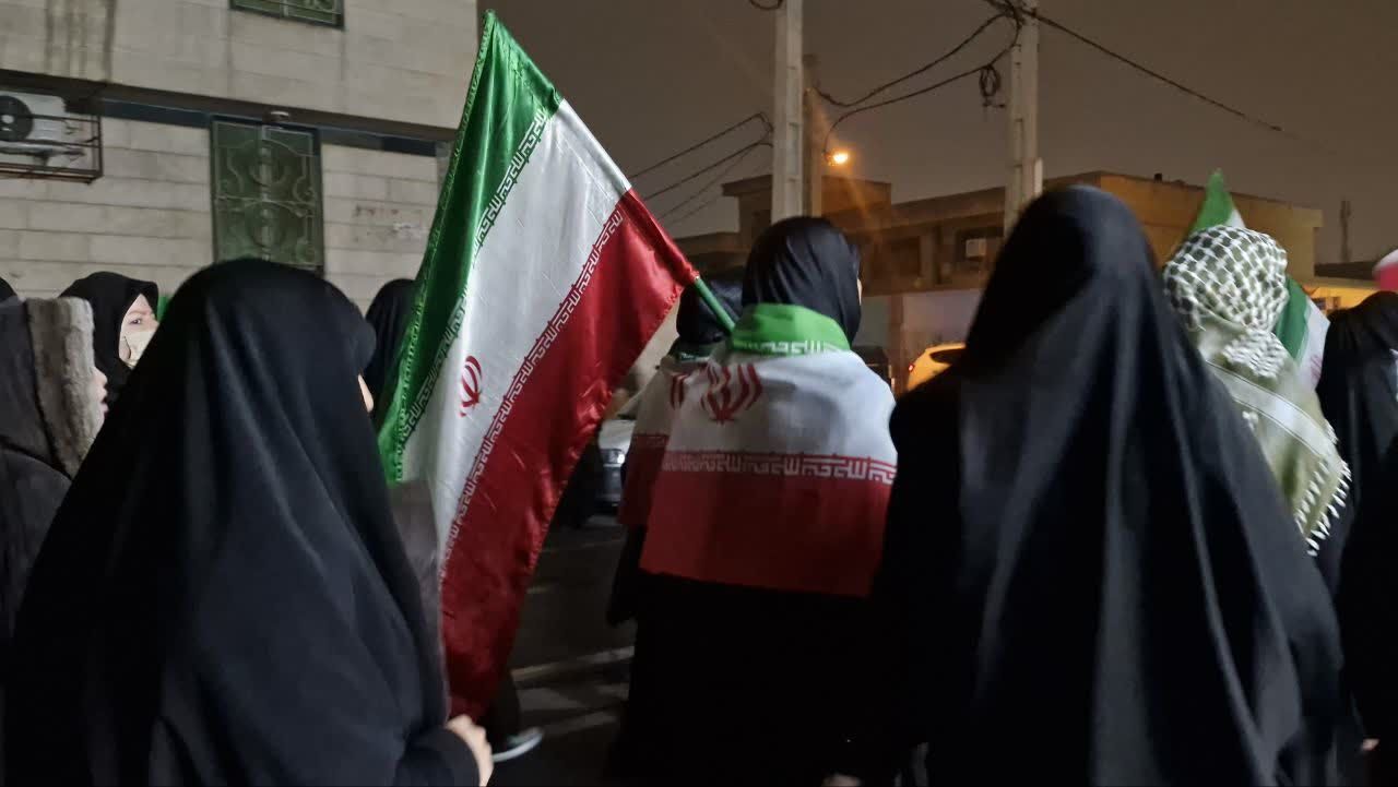 مردم محله انصار فریاد مقاومت در برابر تجاوزات اسرائیل را طنین‌انداز کردند