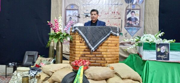 برگزاری دعای ندبه و یادواره شهدای خدمت در تکیه حسینی خلیل آباد