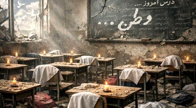 سکوت در کلاس های خالی میناب