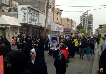 ما امروز آمدیم تا به دنیا نشان دهیم که پشت غزه هستیم