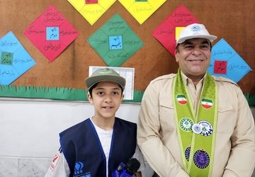 حضور مسئولان سازمان دانش آموزی در دبیرستان باقرالعلوم 
