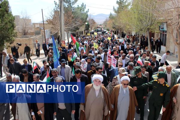 راهپیمایی روزجهانی قدس در شهر درق