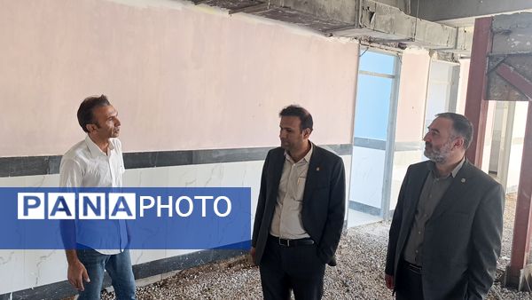 بازدید مدیرکل نوسازی، توسعه و تجهیز مدارس خراسان شمالی از پروژه مدرسه بصیرت آشخانه 