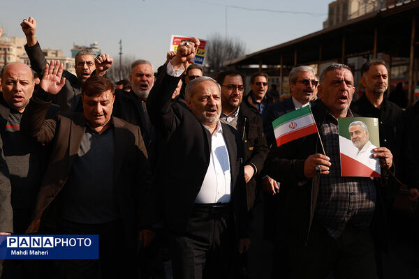 حضور وزیر آموزش و پرورش در راهپیمایی محکومیت اقدامات تروریستی علیه ملت ایران