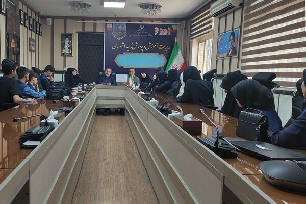 جلسه هماهنگی خبرنگاران پانا ناحیه دو شهرری جهت پوشش خبری مراسم وداع و تشیع رهبر شهید انقلاب