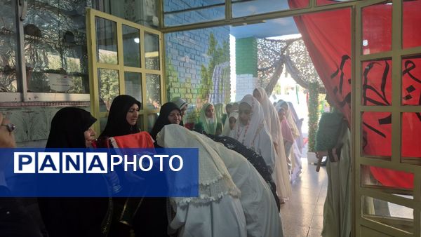 آیین افتتاح طرح مصباح الهدی با عطر پرچم حسینی در دبستان هدی