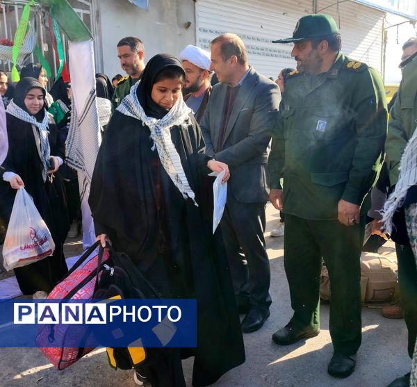 اعزام دانش‌آموزان دختر آشخانه به اردوی راهیان نور