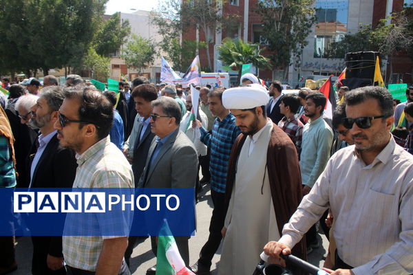 راهپیمایی روز قدس در بوشهر 