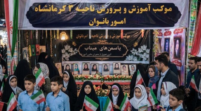 جلوه فرهنگی موکب ناحیه ۳ در راهپیمایی شبانه