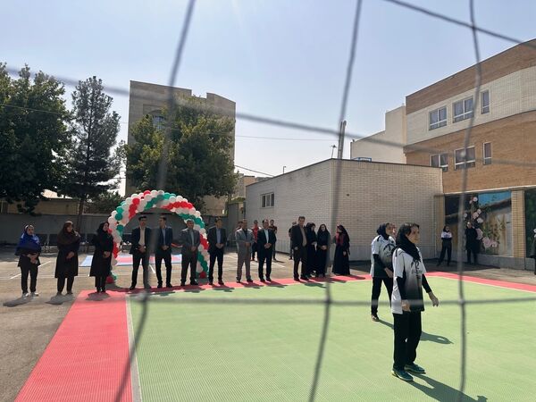 افتتاح زمین ورزشی تایل کورت در هنرستان عفت بجنورد