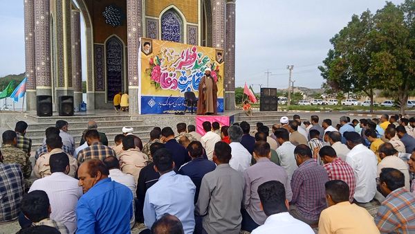 حضور پُر‌شور مردم بوموسی در نماز عید سعید فطر