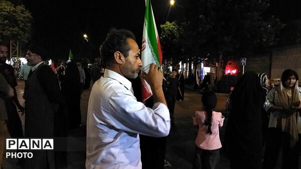 موکب شهدای روستای آهوان در نود و دومین شب از اجتماعات مردمی 