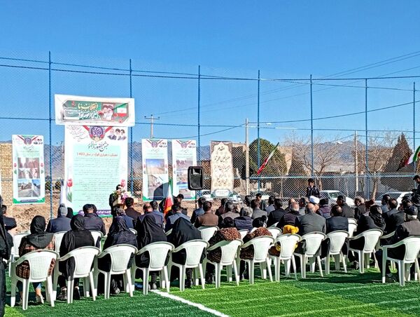 افتتاح چمن مصنوعی روستای قوژد