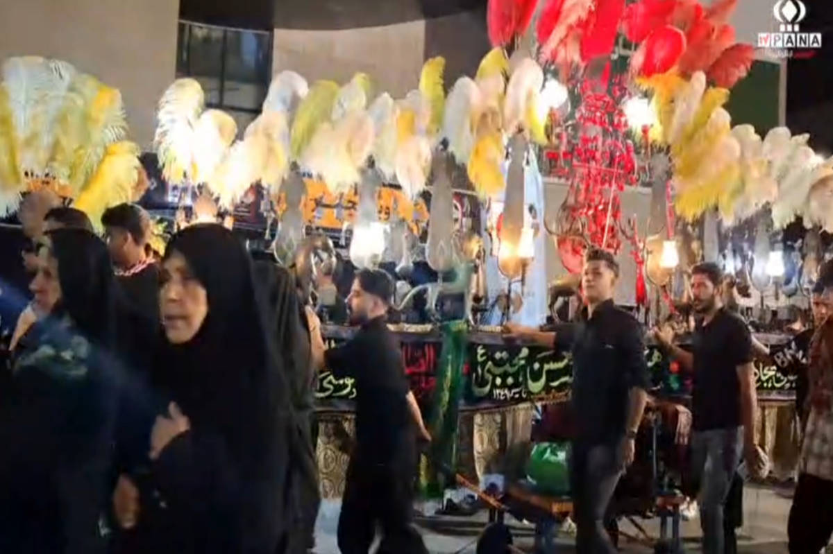 عزاداری مردم در شب رحلت پیامبر اکرم (ص) و شهادت امام حسن مجتبی (ع)