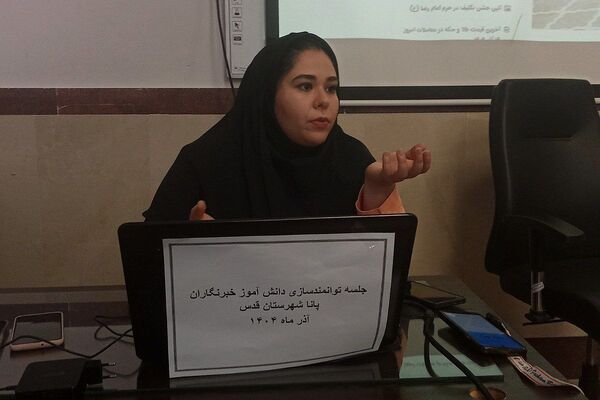 جلسه توانمند سازی دانش آموزان خبرنگاران پانا شهرستان قدس