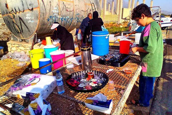 پذیرایی موکب‌ها از جاماندگان اربعین حسینی در شهرستان باشت