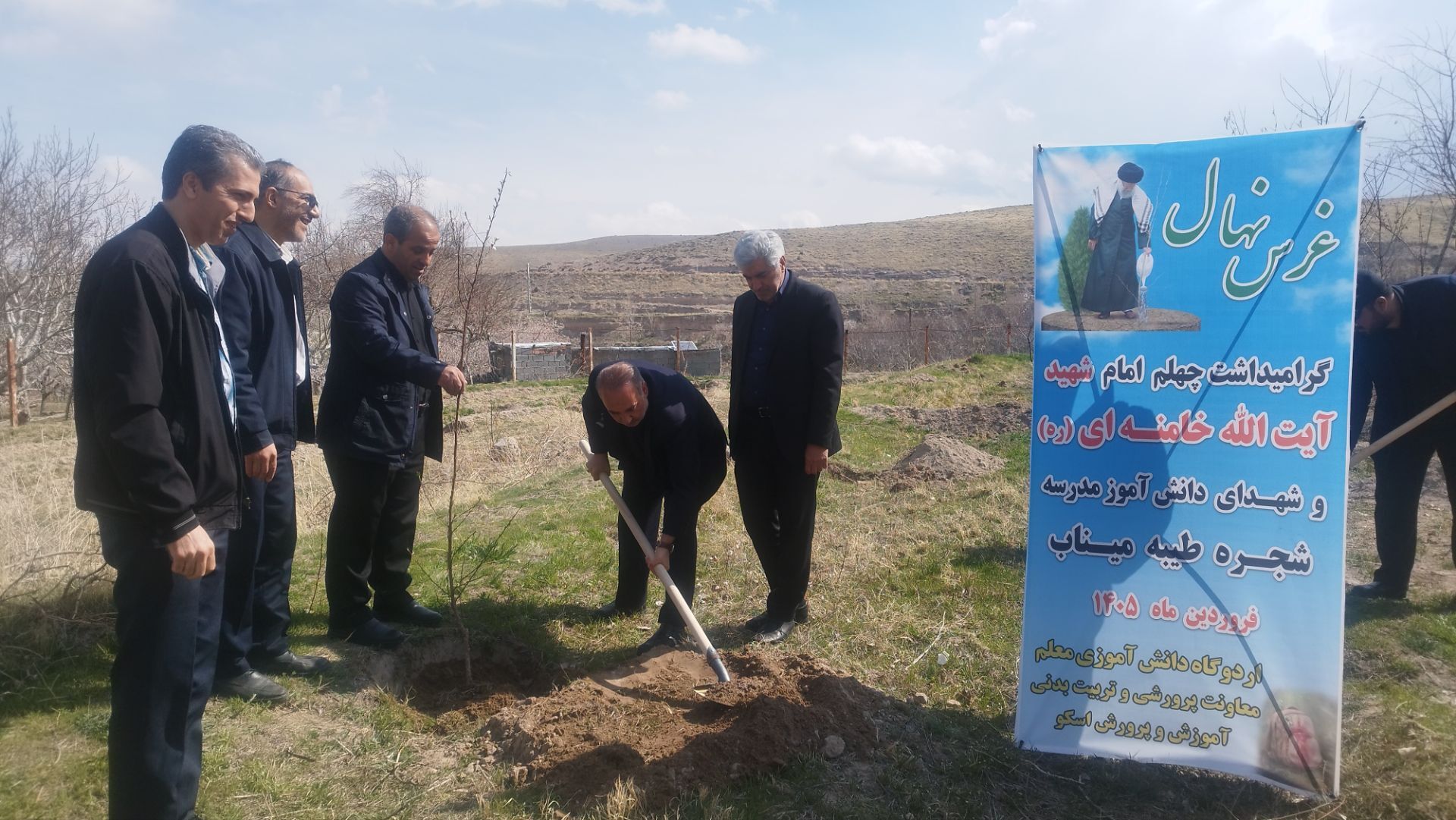 شهرستان اسکو، میثاق سبز با شهدا؛ ۴۰نهال، یادگار اربعین عشق و ایثار