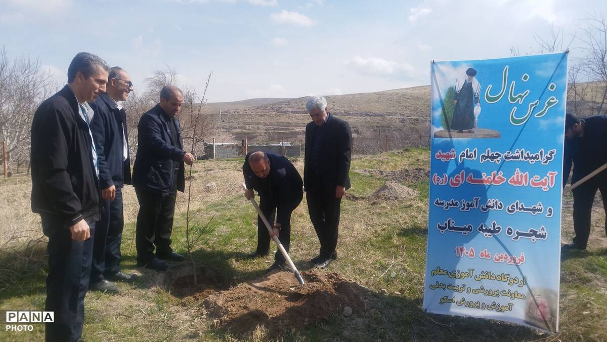 شهرستان اسکو، میثاق سبز با شهدا؛ ۴۰نهال، یادگار اربعین عشق و ایثار