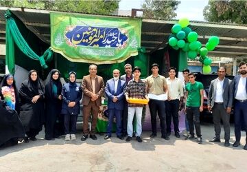برپایی موکب غدیر در اداره آموزش‌وپرورش ناحیه ۷ مشهد