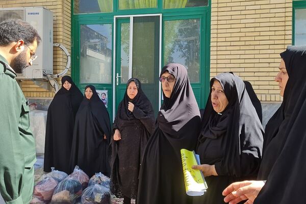 برگزاری رزمایش سراسری بسیجیان در پایگاه مسجد جامع آبسرد