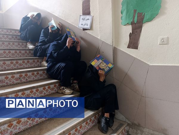 بیست‌وهفتمین مانور سراسری زلزله و ایمنی در دبیرستان میرزا جعفر سروقد