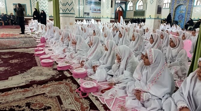 جشن تکلیف دختران شهرستان بستان‌آباد 