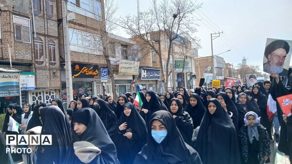 حضور باشکوه مردم مومن باخرز در راهپیمایی روز قدس