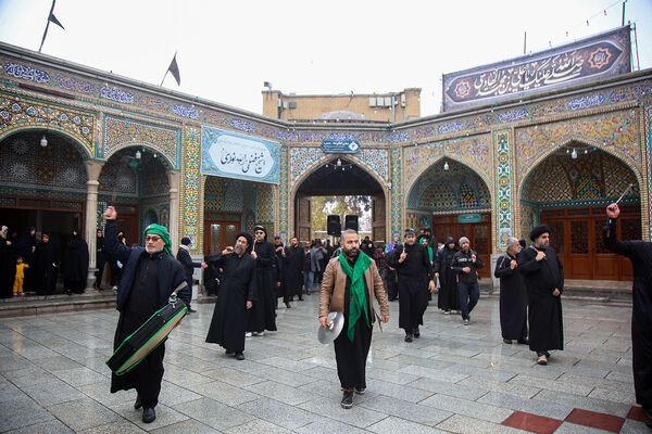 مراسم عزاداری سالروز شهادت امام هادی(ع) در حرم حضرت معصومه(س)