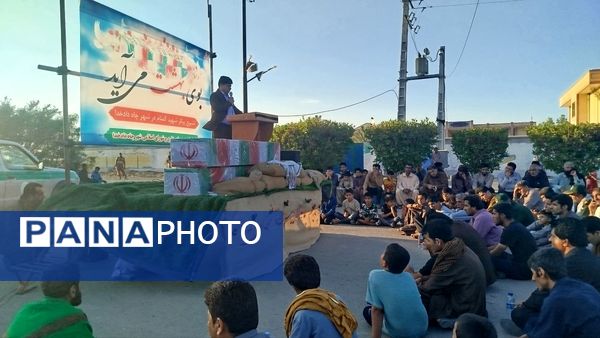 تشییع شهدای گمنام در بخش چاه‌دادخدا