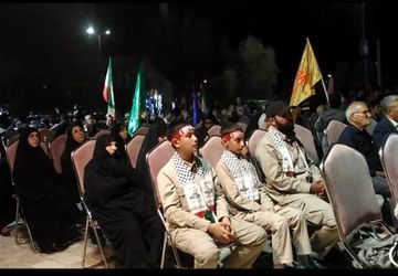 تجمع مردم ولایتمدار زرقان در محکومیت جنایات رژیم اشغالگر قدس