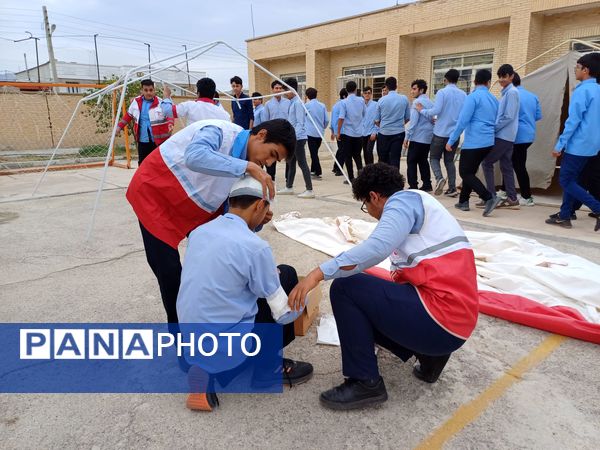  مانور زلزله در تنگستان 