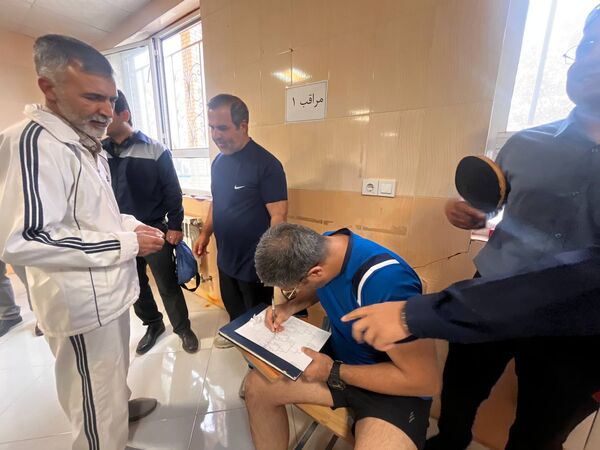 رقابت ورزشی تنیس روی میز فرهنگیان در نوخندان