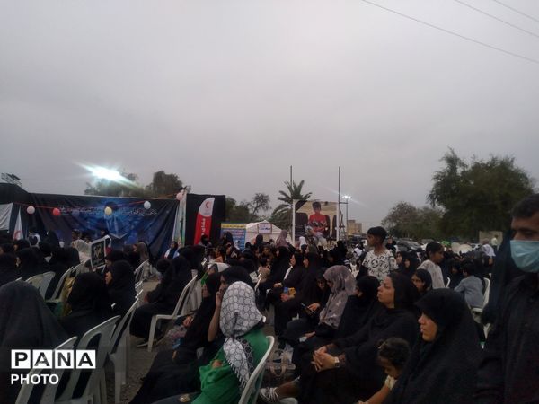  یاد فرشتگان آسمانی در گلزار شهدای دبستان شجره طیبه