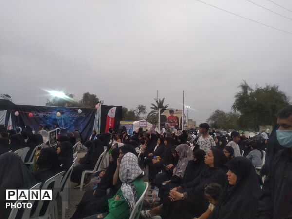  یاد فرشتگان آسمانی در گلزار شهدای دبستان شجره طیبه