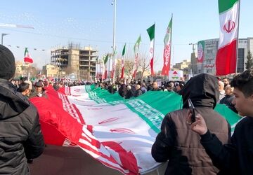 راهپیمایی ۲۲ بهمن در ناحیه دو شهرری 