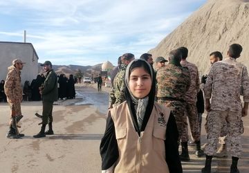 تشییع پیکر شهید گمنام در گلزار شهدای شهر بار نیشابور 