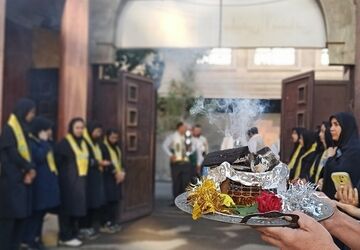 دل‌های دانش‌آموزان مدرسه ولایت، امام رضایی شد