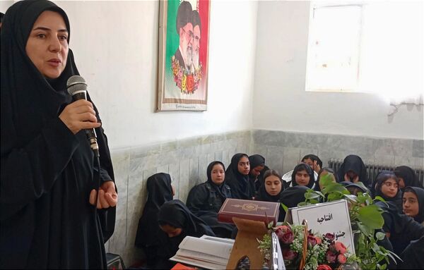 افتتاحیه جشنواره خوارزمی در دبیرستان فیاض شهرستان کاشمر