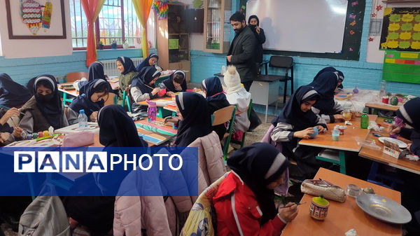 ماها منظر‌ه‌ای زیبا از هنرمندی دانش‌آموزان مدرسه ساره