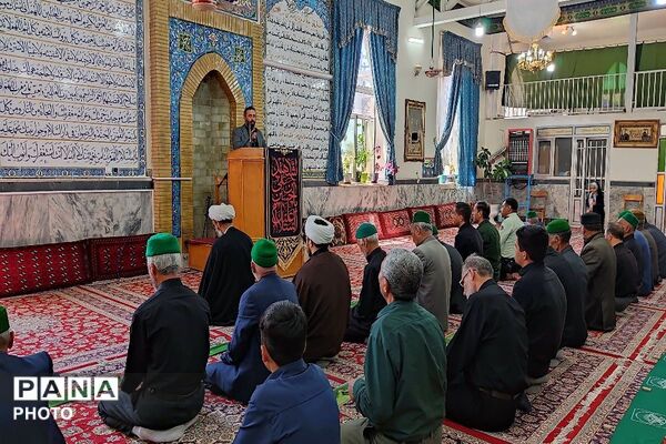 اقامه نماز عبادی سیاسی جمعه در نخستین روز از ماه محرم، مسجد جامع شهر بار