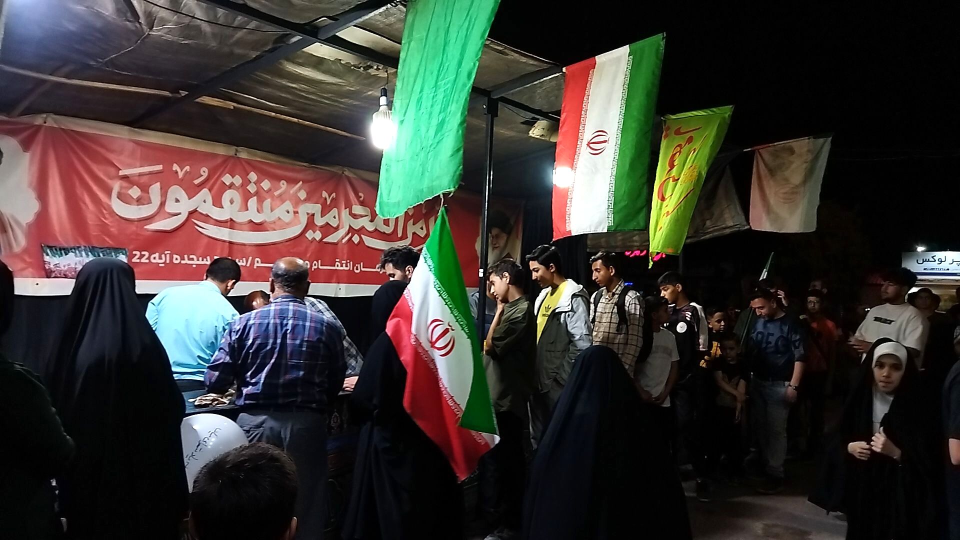 موکب پارک دانشجو در شصت و هفتمین شب از اجتماعات مردمی نیشابور 