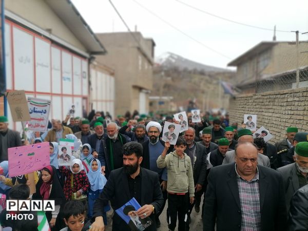 راهپیمایی روز جهانی قدس در شهر بار نیشابور