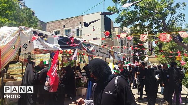 موکب جهان محله امام خامنه ای شهید در خیابان مصباح یزدی مشهد 