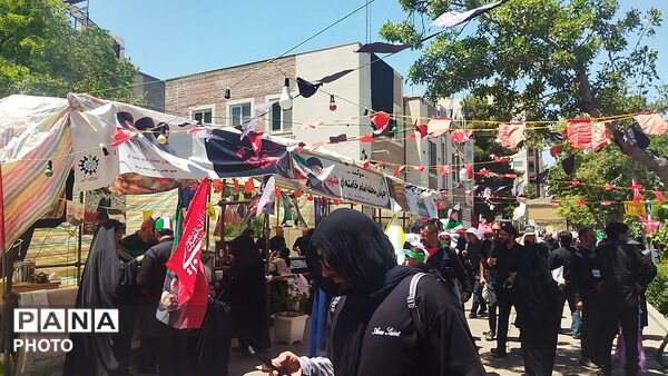 موکب جهان محله امام خامنه ای شهید در خیابان مصباح یزدی مشهد 