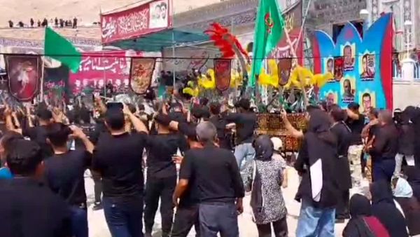 عزاداری عاشورای حسینی در امامزاده شاهرضا(ع) شهرضا با حضور هیات مذهبی