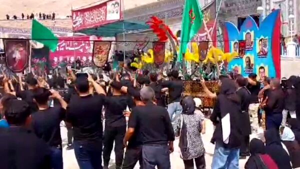 عزاداری عاشورای حسینی در امامزاده شاهرضا(ع) شهرضا با حضور هیات مذهبی