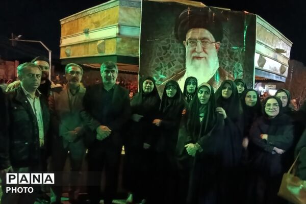 مراسم چهلمین روز شهادت دانش آموزان مدرسه شجره طیبه میناب در پردیس