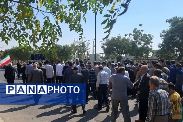 همبستگی مردم ولایتمدار نسیم‌شهر در راهپیمایی علیه رژیم صهیونیستی